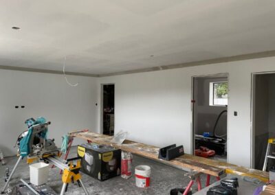 after photo of internal loungeroom during renovation